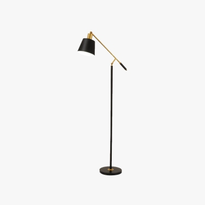 Salgado Modern Balance Arm Black Floor Lamp, Black