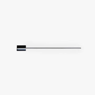Edge Minimalist Linear Metal Vanity Wall Light, Black,  Bathroom