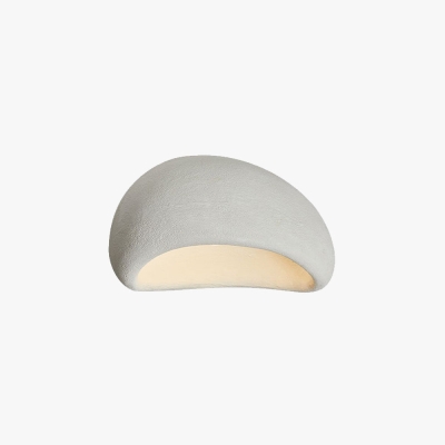 Byers Flush Mount Ceiling Light Modern, Resin, White/Grey/Red, Dining Room