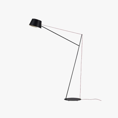 Salgado Modern Arc Linear Metal Floor Lamp, Black