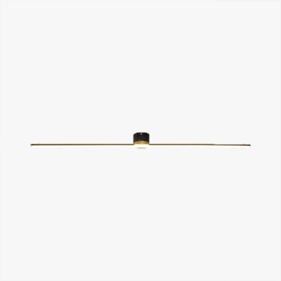 Edge Linear Flush Mount Ceiling Light, Black/White