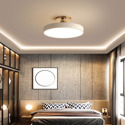 Morandi Nordic Minimalist Round Flush Mount Ceiling Light