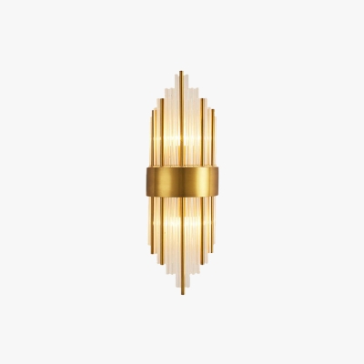 Kristy Luxury Gold Crystal Bedroom Bedside Wall Lamp