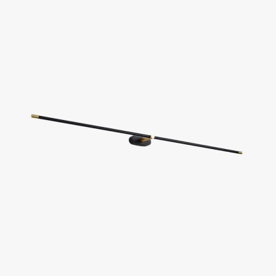 Leigh Minimalist Linear Metal/Acrylic Wall Lamp, White/Black/Gold