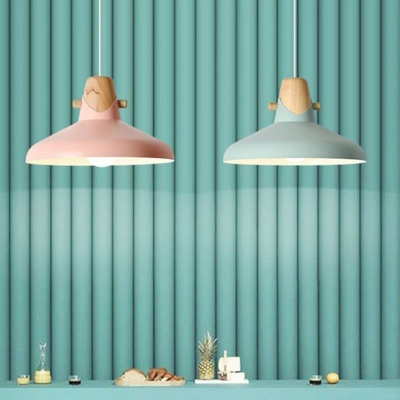 Morandi Nordic Dome Metal Pendant Light, Bule/Green/Pink
