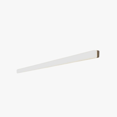 Edge Simple White Bar Mirror Front Vanity Wall Lamp, Acrylic