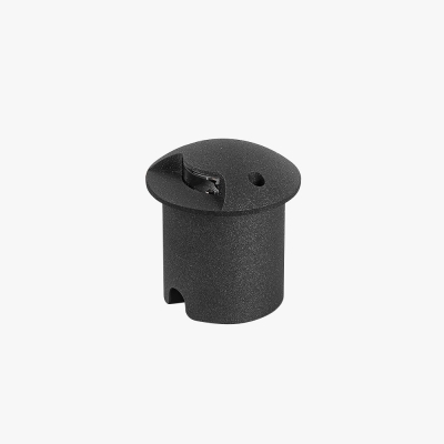 Pena Metal Cylindrical Outdoor Step/Deck Light, Black