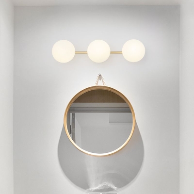 Morandi Modern Dome Metal Bathroom & Vanity Wall Lamps, Multicolor