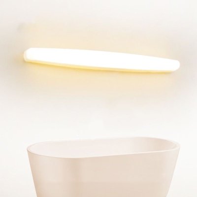 Edge Modern Oval Acrylic Wall Lamps, White