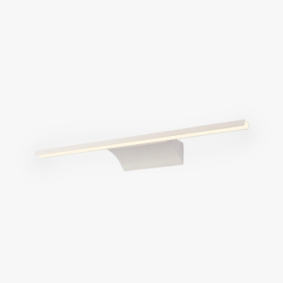 Cooley Minimalist Linear Metal/Acrylic Wall Lamp, Silver, Bathroom