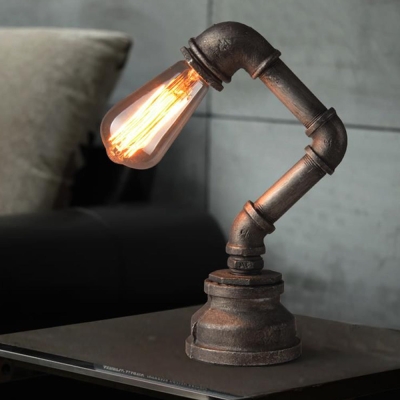 Alessio Vintage Industrial Cylindrical Metal/Glass Wall Lamp, Black
