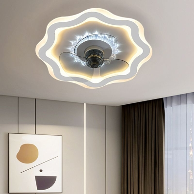 Morandi Ceiling Fan with Light, 5 Color, DIA 19