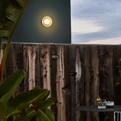 Valentina Modern Mini Bubble Metal/Glass Outdoor Wall Lamp, Transparent