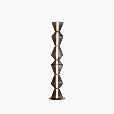 Evette Nordic Modern Black LED Pendant & Floor&Table Lamp, Glass