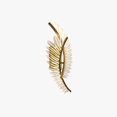 Kristy Modern Crystal Wall Lamp Gold Wings Design Sconce for Bedroom