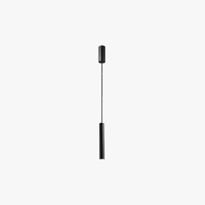 Edge Minimalist Cylinder Black Pendant Light, 9