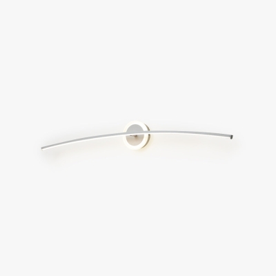 Leigh Modern Linear Metal Wall Lamp, White