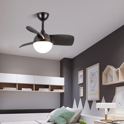 Morandi 3-Blade Ceiling Fan with Light, 3 Color, L 30''