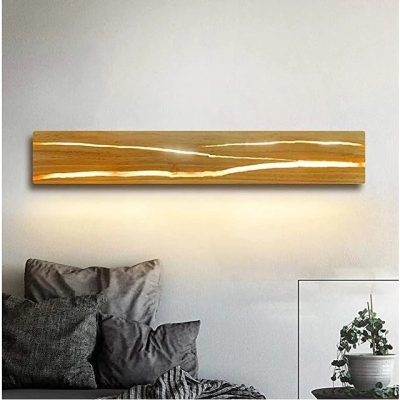 Led Rotatable Wood  Wall Lamp