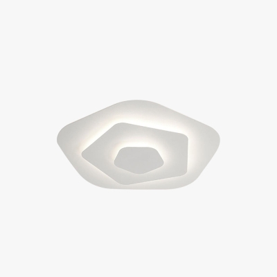 Quinn Modern Nordic Round Acrylic/Metal Concise Flush Mount Ceiling Light, White
