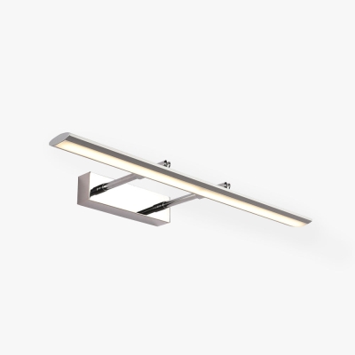 Leigh Modern Rectangular Wall Lamp,Black/Silver