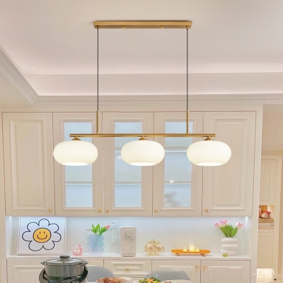 Hailie Cream Cluster Pendant Light, 3 Heads