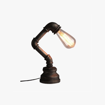 Alessio Vintage Industrial Cylindrical Metal/Glass Wall Lamp, Black