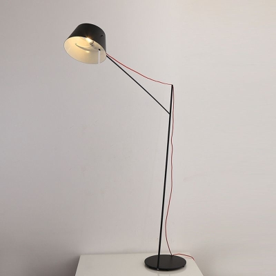 Salgado Modern Arc Linear Metal Floor Lamp, Black