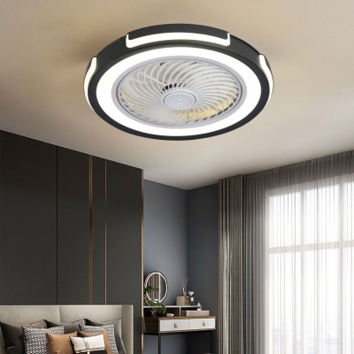 Edge Ceiling Fan with Light, 4 Color, DIA 20