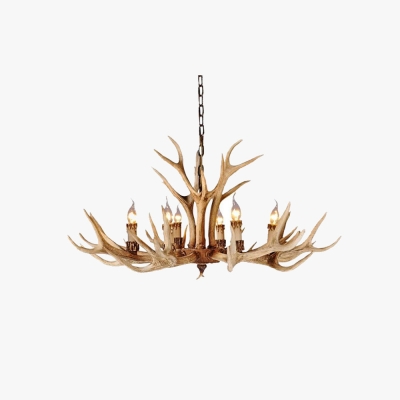 Austin Retro Deer Horn Resin Pendant Light Chandelier