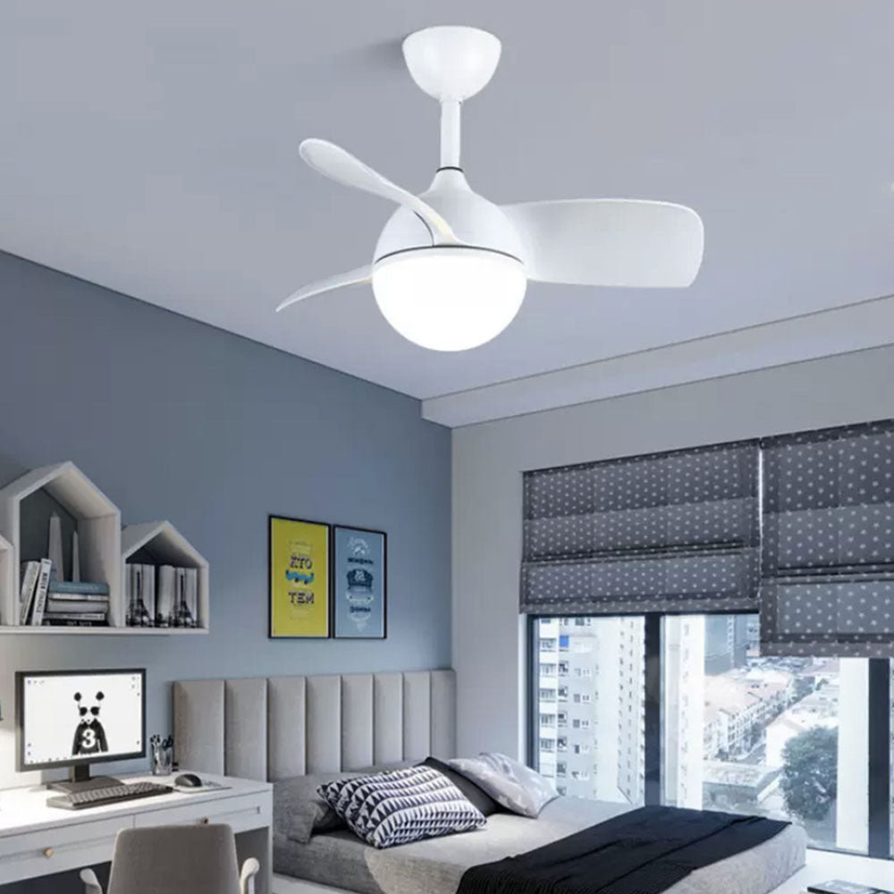Morandi 3-Blade Ceiling Fan with Light, 3 Color, L 30''