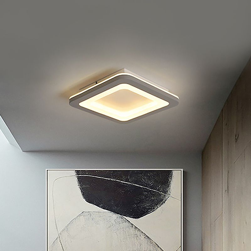 Quinn Modern Flower Metal Flush Mount Ceiling Light, Grey