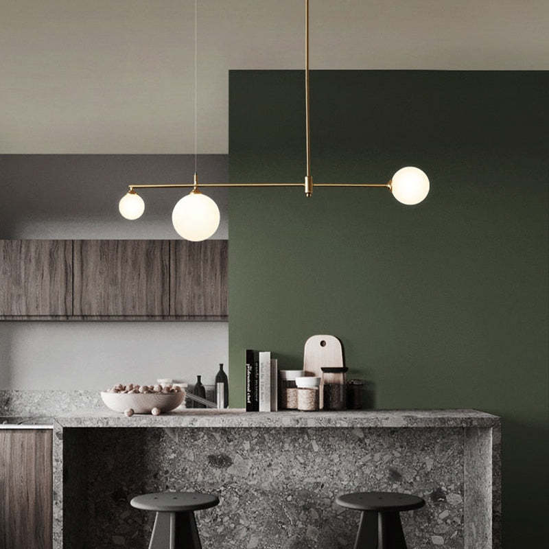 Valentina Modern Bubble Copper Pendant Light, Gold