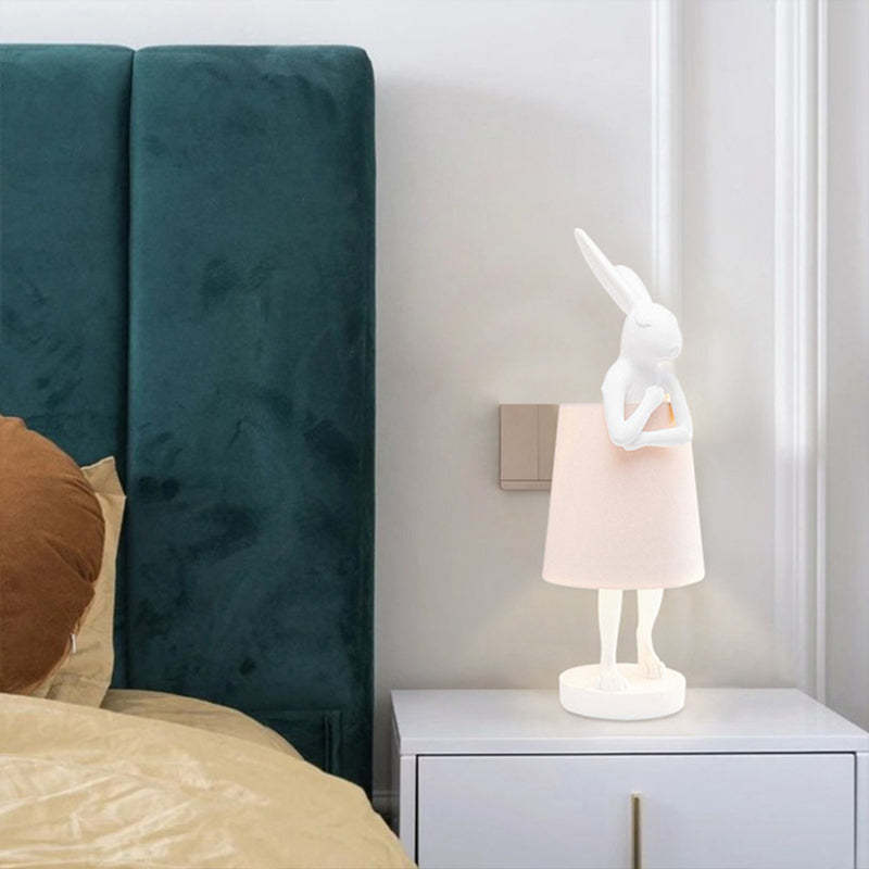 Alice Table Lamp Rabbit Ballet, White/Gold