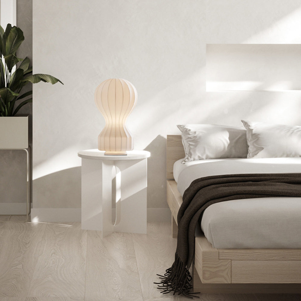 Renée Table Lamp, Synthetic Silk, 7