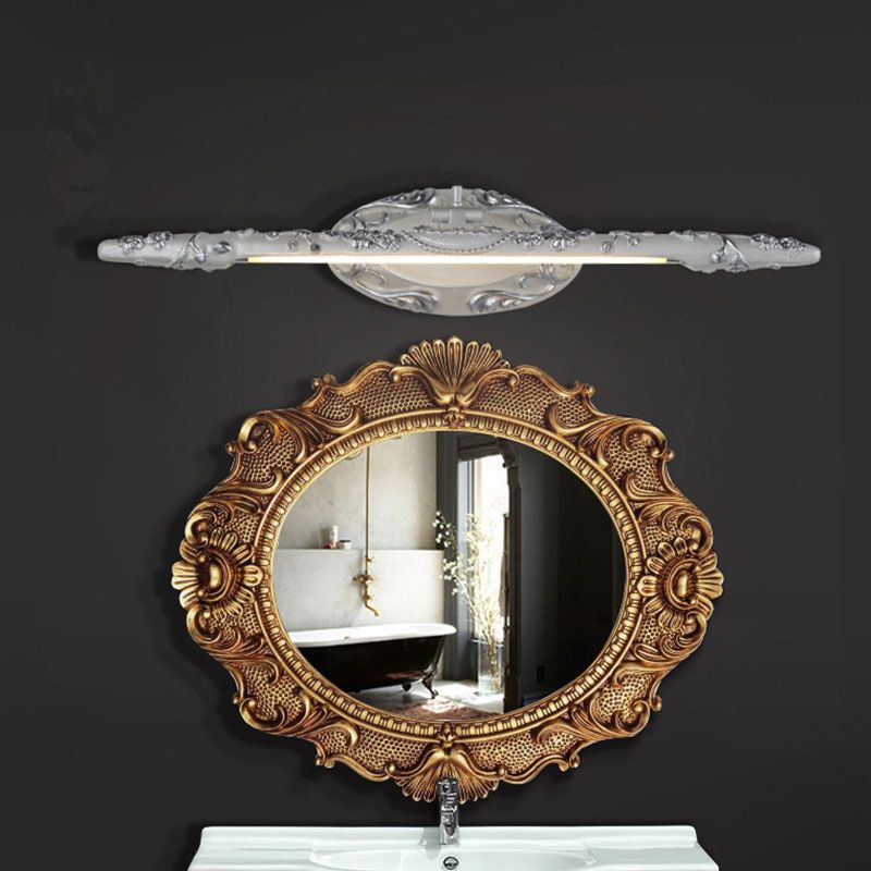 Félicie Mirror Front Vanity Wall Light, Resin & Glass, 19.5