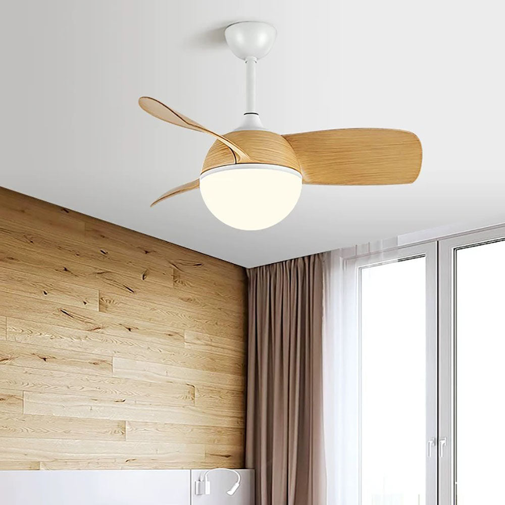 Morandi 3-Blade Ceiling Fan with Light, 3 Color, L 30''