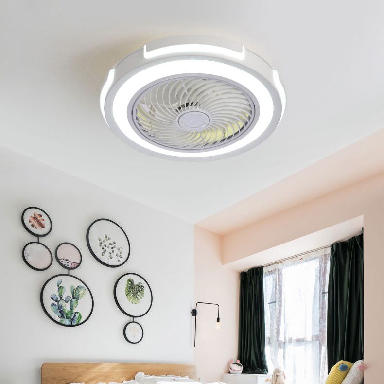 Edge Ceiling Fan with Light, 4 Color, DIA 20
