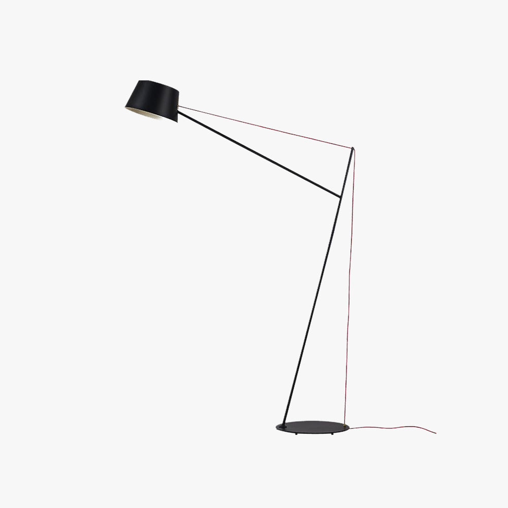 Salgado Modern Arc Linear Metal Floor Lamp, Black