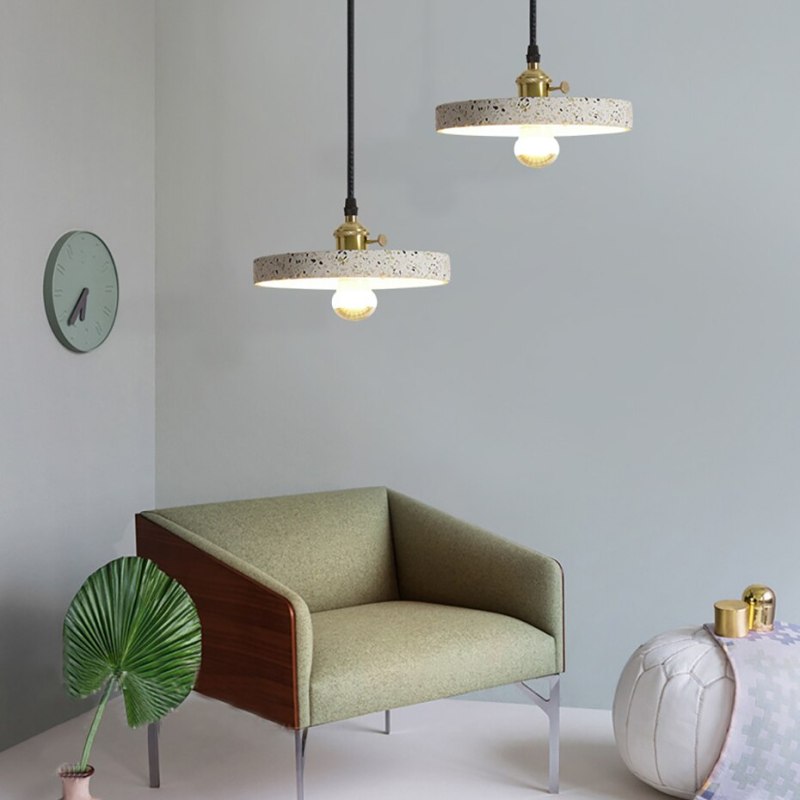 Zaid Modern Metal/Stone Pendant Light, 5 Style