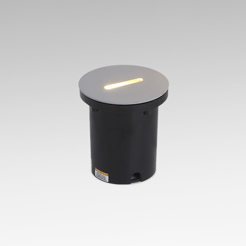 Orr Modern Metal Square/Circular Outdoor Deck/Step Light, Black