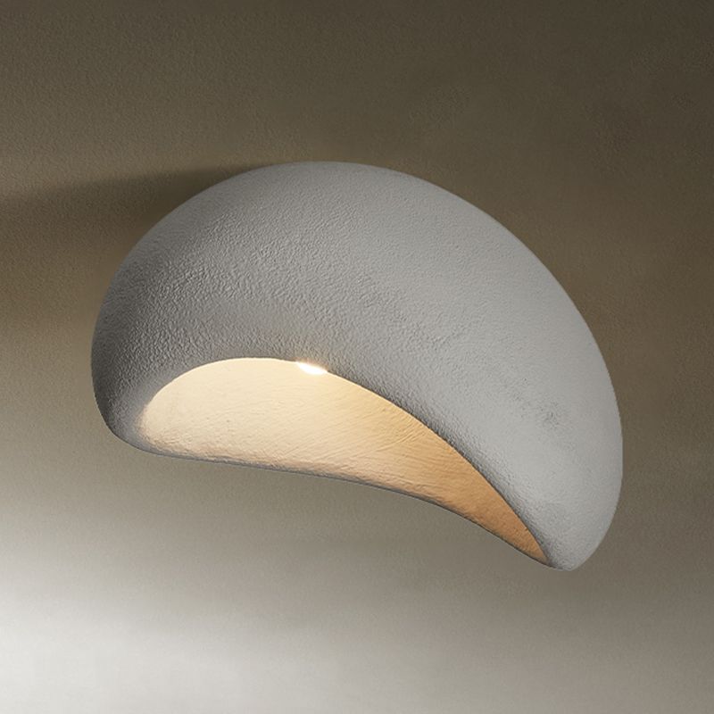 Byers Flush Mount Ceiling Light Modern, Resin, White/Grey/Red, Dining Room