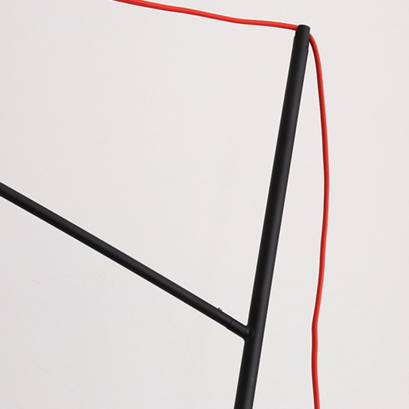 Salgado Modern Arc Linear Metal Floor Lamp, Black