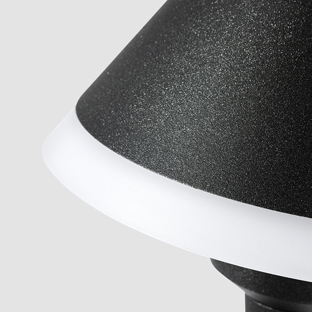 Carins Modern Bowl Metal/Acrylic Outdoor Waterproof Wall Lamp, Black