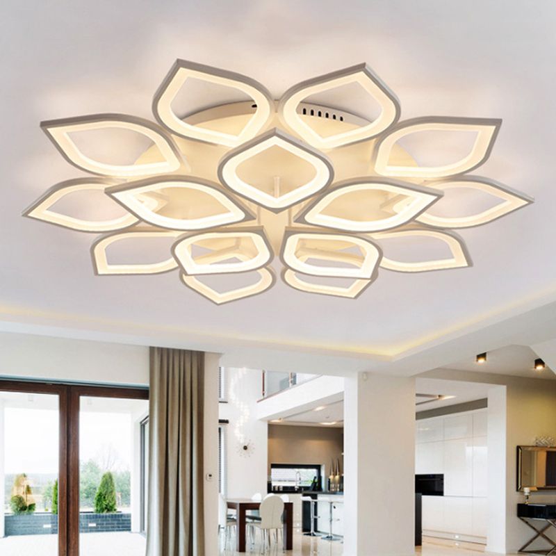 Hana Modern Designer flower Flush Mount Ceiling Light
