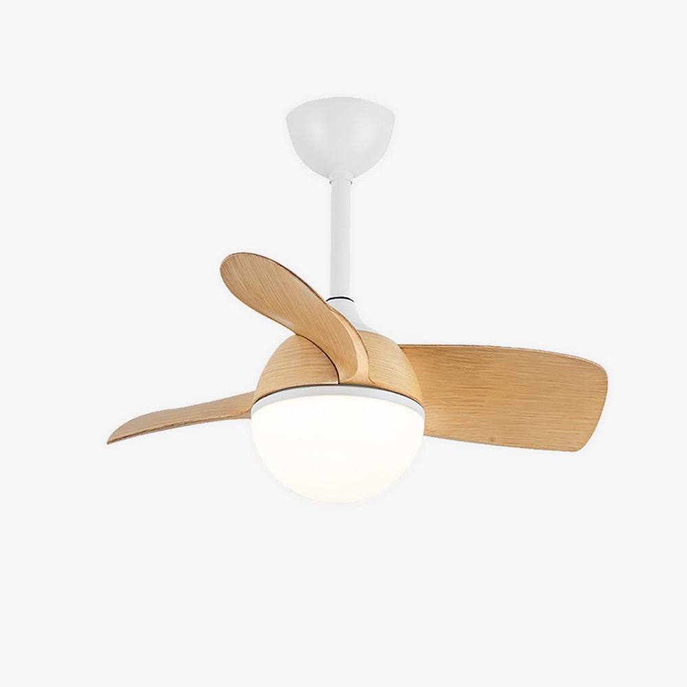 Morandi 3-Blade Ceiling Fan with Light, 3 Color, L 30''