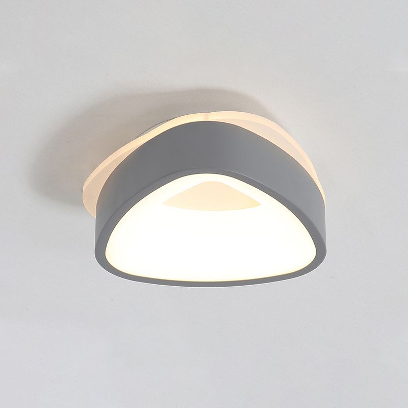 Quinn Minimalist Hollow LED Flush Mount Ceiling Light, Round/Square