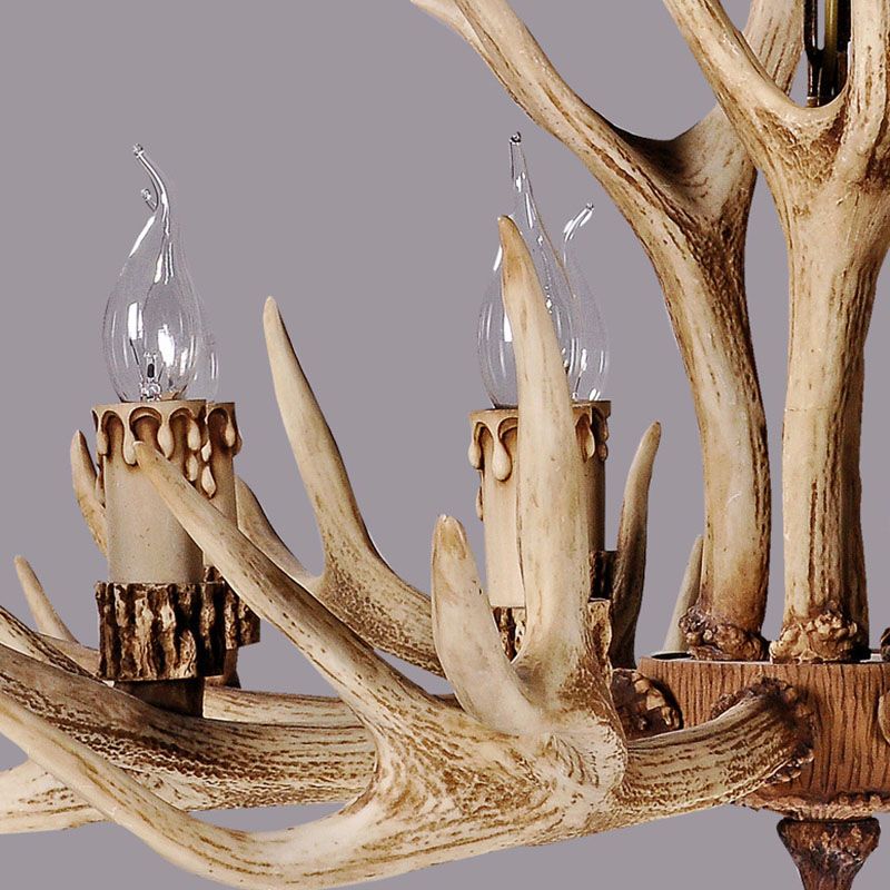 Austin Retro Deer Horn Resin Pendant Light Chandelier