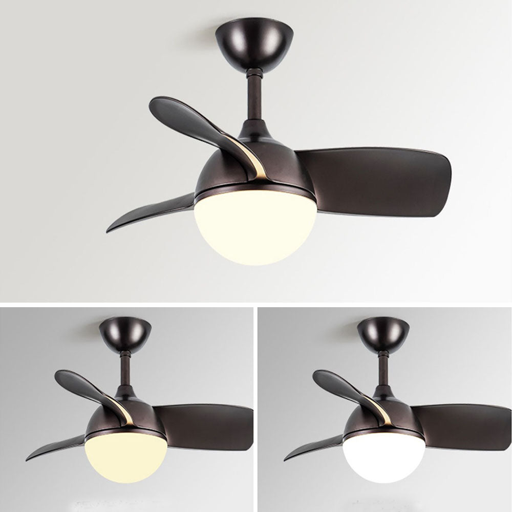 Morandi 3-Blade Ceiling Fan with Light, 3 Color, L 30''