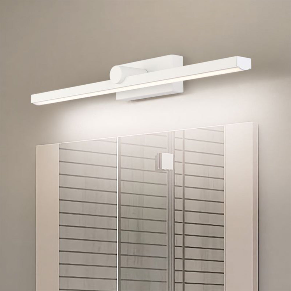 Leigh Nordic LinearMetal Mirror Front Vanity Wall Lamp, White